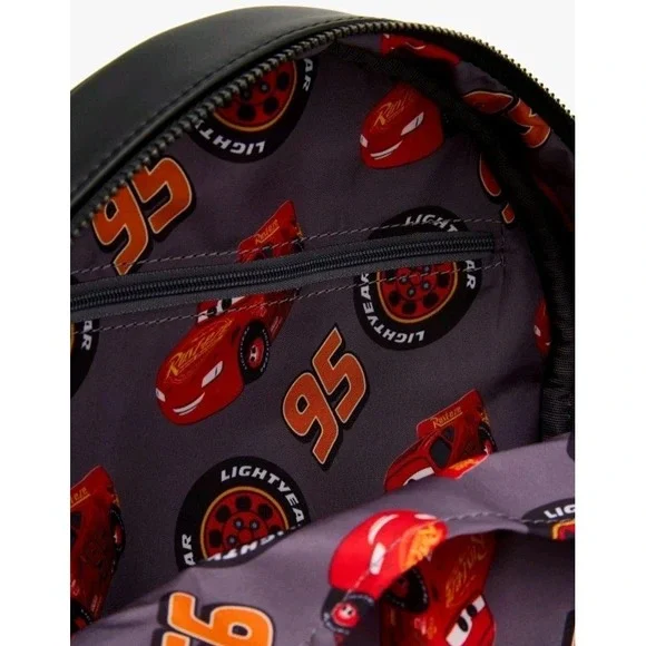Loungefly Disney Pixar Cars Lightning Mcqueen Tire Crossbody & COIN Bag Wristlet